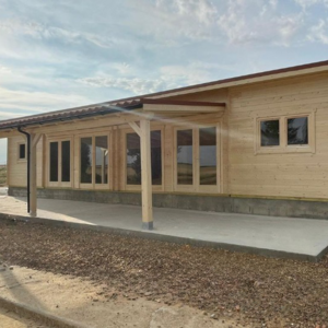 Casas Prefabricadas de Madera Zaragoza - 4 dormitorios - 70 m2 - CASAS PREFABRICADAS ZARAGOZA DE 70M2 4 HABITACIONES - PORCHE ANEXO