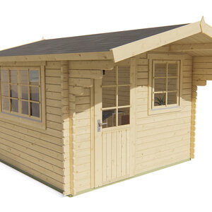 Casas de Madera Roquetas - Diáfana - 9 m2 - Modelo Riho - Caseta de madera RIHO incoloro
