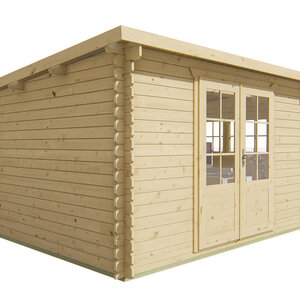 Casas de Madera Lérida - Diáfana - 10 m2 - Modelo Loya - Caseta LOYA - HOBYCASA INCOLORO