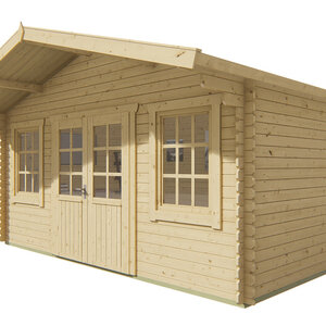 Casas de Madera Prefabricadas Vic - Diáfana - 15 m2 - Modelo Skyler - Caseta SKYLER - HOBYCASA INCOLORO