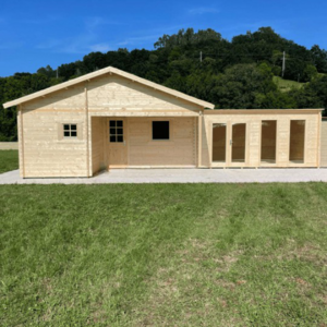 Casas Prefabricadas de Madera Catalunya - 3 dormitorios - 66 m2 - Casas prefabricadas CATALUNYA 66 m2 - FRONTAL