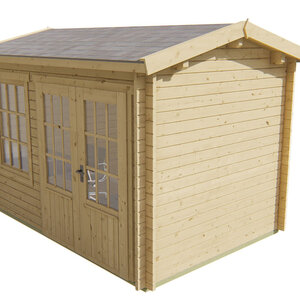 Casas de Madera Ondara - Diáfana - 8 m2 - Modelo Daisy - Caseta de madera DAISY - INCOLORO
