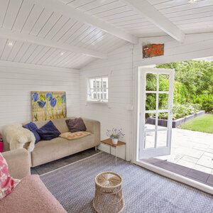 Casas de Madera Prefabricadas Galapagar - Diáfana - 11 m2 - Modelo Wolfgang - Cabaña de madera WOLFGANG interior blanco