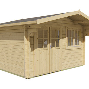 Casas de Madera Hellín - Diáfana - 11 m2 - Modelo Rorik - Caseta de madera RORIK - FRONTAL