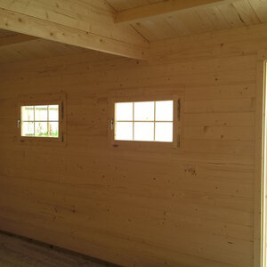 Garaje de madera Geir - Diáfano - 20 m2 - Garaje de madera GEIR - HOBYCASA