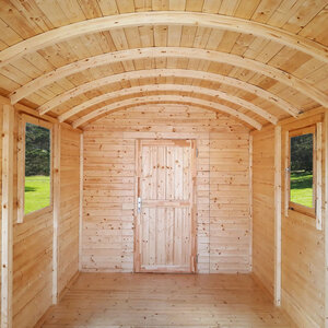 Pared interior con puerta para casas de madera tipo Gypsy Caravan - Pared intermedia Gypsy Caravan - Interior