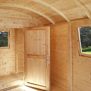 Pared interior con puerta para casas de madera tipo Gypsy Caravan - Pared intermedia Gypsy Caravan - Pared