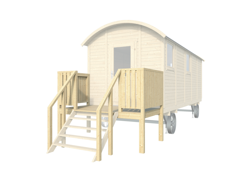 Escaleras para GYPSY caravan con entrada delantera
