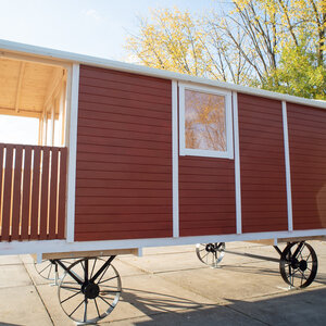 Kit de ruedas para casas de madera tipo Gypsy Caravan - Kit de ruedas para casas de madera tipo Gypsy Caravan - Lateral