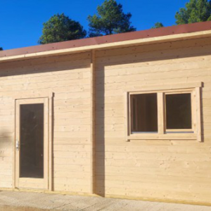 Casas de Madera Prefabricadas Las Palmas - 3 dormitorios - 50 m2 - CASA DE MADERA LAS PALMAS 50M2 - 44MM - TEJA SANDWICH