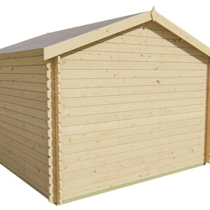 Casetas de Madera Baratas Noja - 300x300 cms - 28MM - Casetas de jardín NOJA - TRASERA