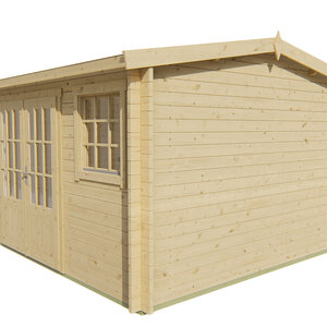 Casas de Madera Pedreguer - Diáfana - 14 m2 - Modelo Jenny - Casas de madera JENNY - HOBYCASA incoloro