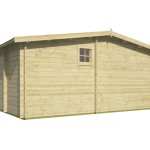 Casas de Madera Prefabricadas Cantabria - 1 dormitorio - 28 m2 - Casas de Madera CANTABRIA 28m2 - 44MM - TRASERA