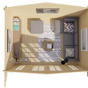 Casas de Madera Aragón - 9,7 m2 - Diáfana - Modelo Max-Mimir - Casas de madera MAX - INTERIOR