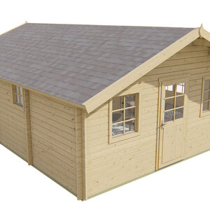 Casas de Madera Cádiz - 2 dormitorios - 35 m2 - CASAS DE MADERA CADIZ - 44MM - FRONTAL