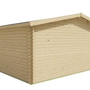 Casas de Madera Prefabricadas Gandía - 22 m2 - Diáfana - Modelo Hendrick - Casas de madera con climalit HENDRICK trasera