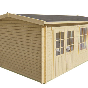 Casas de Madera Bilbao - 16 m2 - Diáfana - Modelo Sophie - Casas de madera 550X350 - 40MM SOPHIE frontal