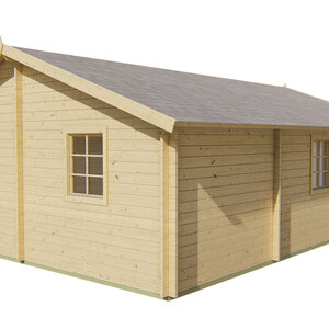 Casas de Madera Prefabricadas Málaga - 3 dormitorios - 48 m2 - CASAS PREFABRICADAS MALAGA 45MM - TRASERA