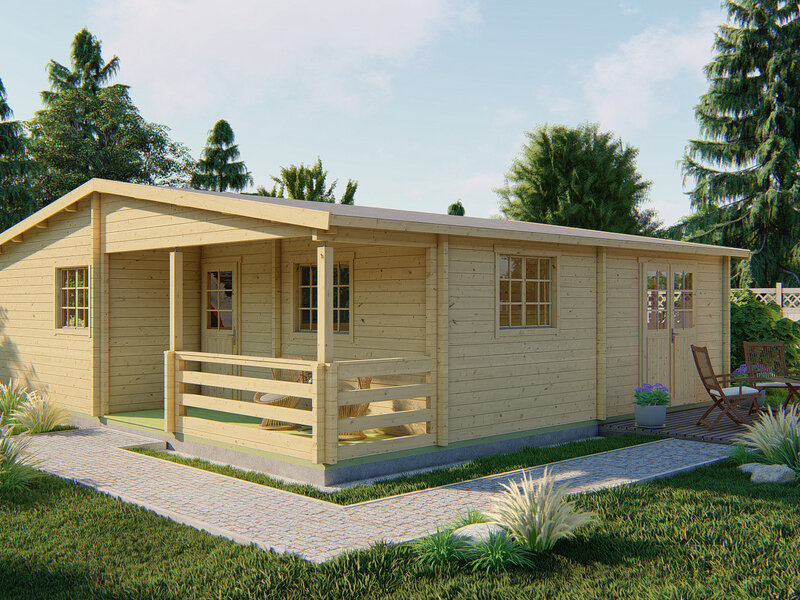 Casas Prefabricadas de Madera Chipiona - 3 dormitorios - 75 m2 - Modelo Fuerteventura