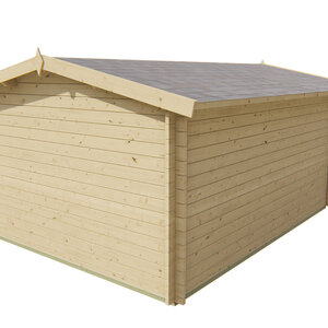 Casas de Madera Prefabricadas Sabadell - 14 m2 - Diáfana - Modelo Alex - Casa de madera moderna 350X450- 40MM ALEX TRASERA