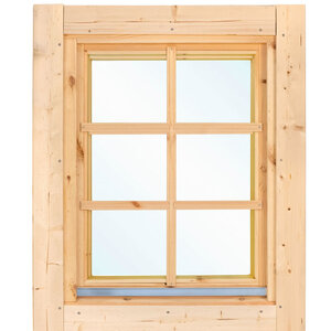 Ventana para caseta  L4 de 75,5x96,6 cms Doble acristalamiento (28-70mm) - Ventana para caseta  L4 de 75,5x96,6 cms Doble Cristal TRASERA