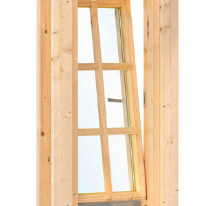 VENTANA DOBLE ACRISTALAMIENTO PARA CABAÑA L5.2  - 50X100 cms (28-70mm) - VENTANA PARA CASETA L5.2 DOBLE ACRISTALAMIENTO - 50X100 cms - OSCILO