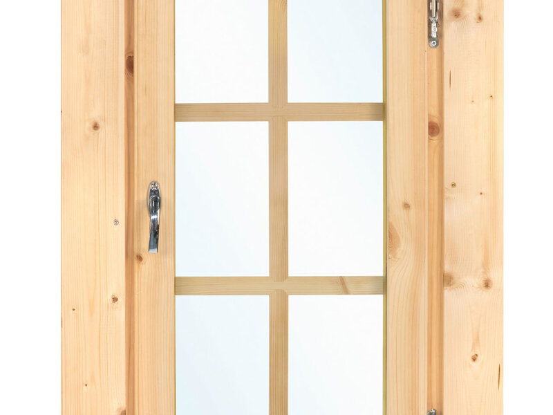 VENTANA DOBLE ACRISTALAMIENTO PARA CABAÑA L5.2 - 50X100 cms (28-70mm)