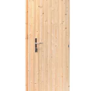 Puerta ciega para cabañas de 190x83 cms  (28 - 44mm). - Puerta ciega para cabañas de 28a 45 mm  de 190x83 cms LATERAL