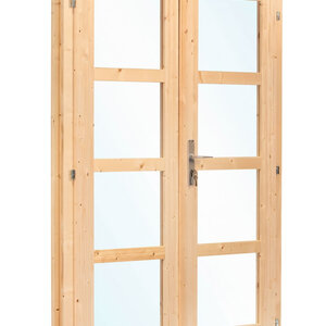 PUERTA DOBLE CON CRISTAL D1 - 142.5X190 cms (28-44 mm) - PUERTA DOBLE CON CRISTAL D1 - 159X190 LATERAL