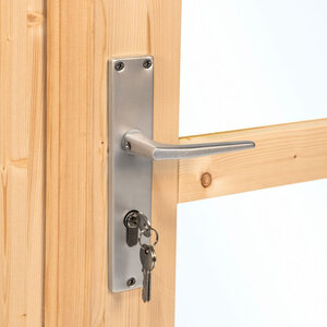 PUERTA DOBLE CON CRISTAL D1 - 142.5X190 cms (28-44 mm) - PUERTA DOBLE CON CRISTAL D1 - 159X190 MANILLA