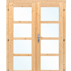 PUERTA DOBLE CON CRISTAL D1 - 142.5X190 cms (28-44 mm) - PUERTA DOBLE CON CRISTAL D1 - 159X190 PORTADA