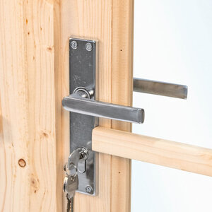 PUERTA DOBLE PARA CABAÑA D3 - 159X190 cms (28-44 mm) - PUERTA DOBLE PARA CABAÑA D3 - 159X190 cms MANILLA