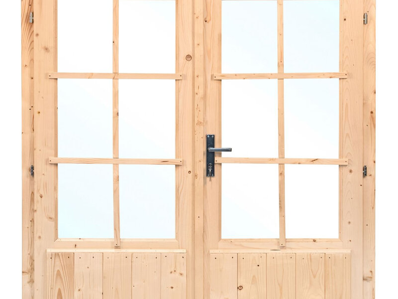 PUERTA DOBLE PARA CABAÑA D3 - 159X190 cms (28-44 mm)