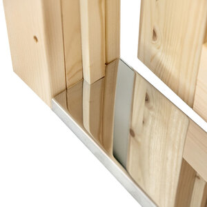 Puerta con doble acristalamiento de 188x83 cms (28-70mm) - Puerta abeto con doble acristalamiento SUELO