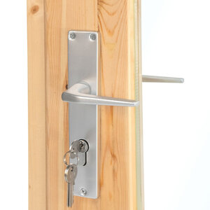 PUERTA CON CRISTAL DOBLE XXL - 99X209 cms (28-70 mm) - PUERTA CON CRISTAL DOBLE XXL - 99X209 cms MANILLA