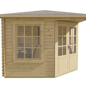 Casas de Madera Prefabricadas Manacor - Diáfana - 7 m2 - Modelo Asmund - Casa de madera ASMUND - FRONTAL