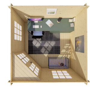 Casas de Madera Prefabricadas Manacor - Diáfana - 7 m2 - Modelo Asmund - Casa de madera ASMUND - INTERIOR