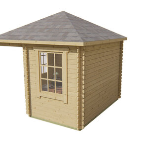 Casas de Madera Prefabricadas Manacor - Diáfana - 7 m2 - Modelo Asmund - Casa de madera ASMUND - LATERAL