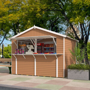 Kioscos de Madera Santa - 7,4 m2 - CHIRINGUITO DE MADERA SANTA ROBLE