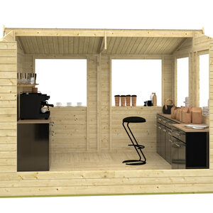 Kioscos Madera Moose - 9,1 m2 - Chiringuito madera Moose - Interior