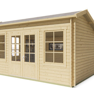 Casas de Madera Lanzarote - 14,5 m2 - Diáfana - Modelo Tane - Caseta TANE - Hobycasa frontal