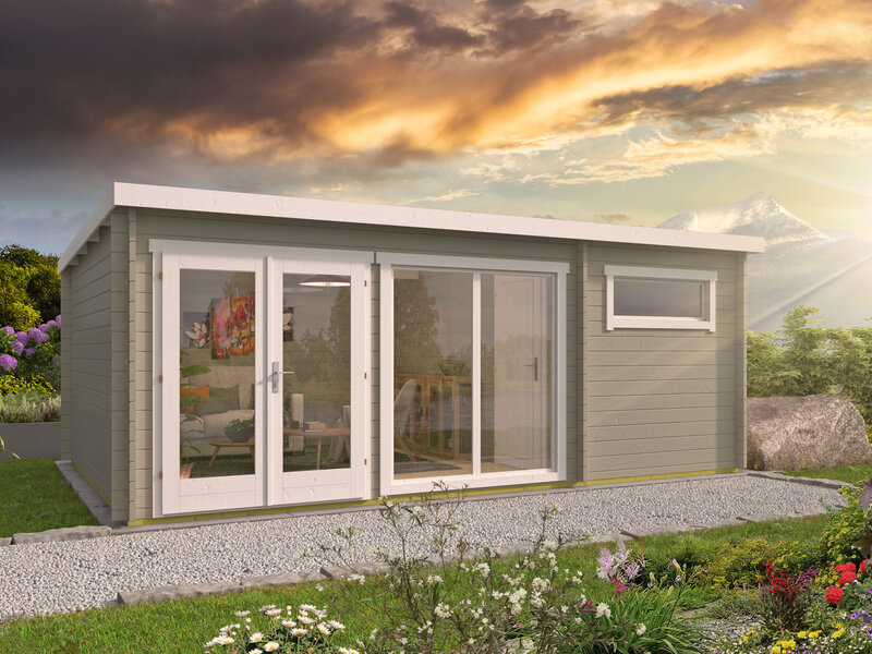 Casas de Madera Prefabricadas Denia - 1 dormitorio - 22 m2 - Modelo Flow