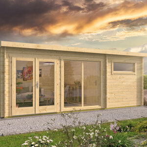 Casas de Madera Prefabricadas Denia - 1 dormitorio - 22 m2 - Modelo Flow - Casas de madera modernas FLOW portada