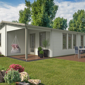 Casas Prefabricadas de Madera Canarias - 3 dormitorios - 70 m2 - CASAS PREFABRICADAS CANARIAS -1088X733 - 44MM - JARDÍN
