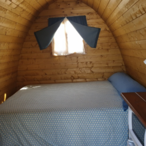 Cabaña de madera original Pod 400 - 240x400 cms - 28MM - Caseta POD 400 - PORTADA dormitorio
