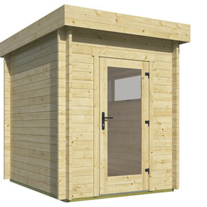 Casas de Madera Moraira - Diáfana - 4 m2 - Modelo Samuel - Mini casetas de madera para jardin MORAIRA - 200x250 cms - 40 mm - FRONTAL