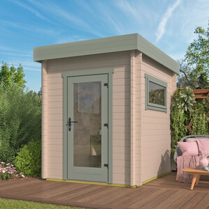 Casas de Madera Moraira - Diáfana - 4 m2 - Modelo Samuel - Mini casetas de madera para jardin MORAIRA - 200x250 cms - 40 mm - JARDÍN
