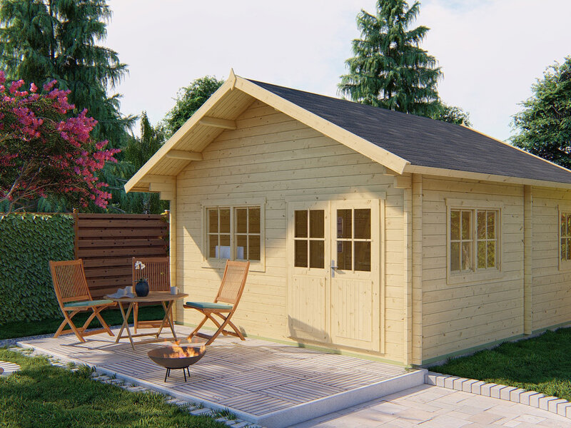 Casas de Madera Llanes - 2 dormitorios - 24 m2 + 10,2 m2 de altillo