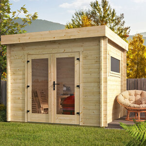Casas de Madera Prefabricadas Tossa - Diáfana - 6 m2 - Modelo Gadsby - Oficina prefabricada moderna TOSSA - 300x250 cms - 40 mm - PORTADA
