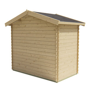 Casetas de Madera para Terraza Malva - Diáfana - 3 m2 - Casetas de madera para jardín MALVA - TRASERA